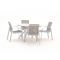 R&S Design Altea/Sora ø 127 cm Gartenmöbel-Set 5-teilig stapelbar