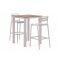 Forza Vico/Fidenza 80 cm Gartenbar-Set 3-teilig