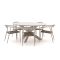 Manifesto Cavone/Lodola ø 150 cm Gartenmöbel-Set 6-teilig stapelbar
