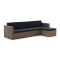 ROUGH-C Chaiselongue Lounge-Set 3-teilig