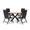Bellagio Avio/Fidenza ø 126 cm Gartenmöbel-Set 5-teilig verstellbar