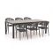 Manifesto Belpasso/Fidenza 220 cm Gartenmöbel-Set 7-teilig stapelbar