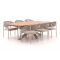 Bellagio Panaro/Induno Dänisch Oval 240 cm Gartenmöbel-Set 7-teilig stapelbar