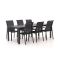 R&S design Centallo/Fidenza 220 cm Gartenmöbel-Set 7-Teilig Stapelbar