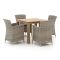 Forza Barga/ROUGH-S 90 cm Gartenmöbel-Set 5-teilig