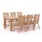 Sunyard Corby/Buxton 220cm dining tuinset 7-delig verstelbaar