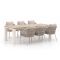 Bellagio Mineo/ROUGH-X 240 cm Gartenmöbel-Set 7-teilig