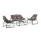 Manifesto Novara Sessel-Sofa Lounge-Set 4-teilig