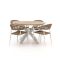 Manifesto Belpasso/Fidenza ø 126 cm Gartenmöbel-Set 5-teilig stapelbar