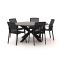 Bellagio Dranera/Fidenza ø 149 cm Gartenmöbel-Set 6-teilig stapelbar