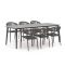 Manifesto Belpasso/Sora 220 cm Gartenmöbel-Set 7-teilig stapelbar