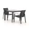 R&S Design Altea/Sestino 90 cm Gartenmöbel-Set 3-teilig stapelbar