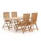 Sunyard Veronica/Linosa 180cm dining tuinset 5-delig verstelbaar