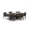 Bellagio Nova Siri /ROUGH-Y Ellips 240cm Low Dining Gartenmöbel-Set 7-teilig