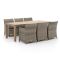 Forza Barolo/ROUGH-S 220 cm Gartenmöbel-Set 7-teilig