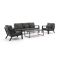 Forza Sarnico Sessel-Sofa Lounge-Set 4-teilig