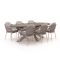 Bellagio Cupello/ROUGH-Y Ellips 240 cm Gartenmöbel-Set 7-teilig