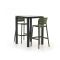 Forza Pazzia/Trecenta 75 cm Gartenbar-Set 3-teilig stapelbar