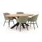 Hartman Delphine/Stephanie 200 cm Gartenmöbel-Set 5-teilig