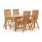 Sunyard Veronica/Liverpool 160 cm Gartenmöbel-Set-5-teilig verstellbar