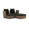 ROUGH-B Chaiselongue Lounge-Set 3-teilig