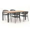 Manifesto Belpasso/Linosa 180 cm Gartenmöbel-Set 5-teilig stapelbar