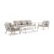 Forza Sarnico Sessel-Sofa Lounge-Set 4-teilig