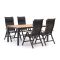Bellagio Lugo/Linosa 180 cm Gartenmöbel-Set 5-teilig verstellbar