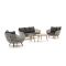Intenso Stila/ROUGH-K Sessel-Sofa Lounge-Set 5-teilig