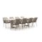 Tierra Outdoor Liv/Naro 280 cm Gartenmöbel-Set 9-teilig stapelbar