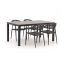 Manifesto Belpasso/Fidenza 160 cm Gartenmöbel-Set 5-teilig stapelbar