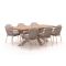 Bellagio Cupello/Induno Deens ovaal 220cm dining tuinset 7-delig