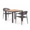 Manifesto Belpasso/Fidenza 90 cm Gartenmöbel-Set 3-teilig stapelbar