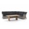 Intenso Milano/ROUGH-L Gartentisch Lounge-Set 5-teilig