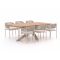 Bellagio Panaro/Induno dänisch oval 220 cm Gartenmöbel-Set 7-teilig stapelbar