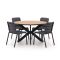 Forza Narni/Fidenza ø 126 cm Gartenmöbel-Set 5-teilig stapelbar