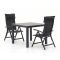 Bellagio Lugo/Fidenza 90 cm Gartenmöbel-Set 3-teilig verstellbar