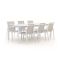 R&S Design Altea/Veneto 220 cm Gartenmöbel-Set 7-teilig stapelbar