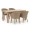 Intenso Tropea/ROUGH-X 180 cm Gartenmöbel-Set 5-teilig