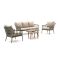 Manifesto Celante/ROUGH-K Sessel-Sofa Lounge-Set 5-Sitzer 5-teilig