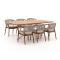 Bellagio Brasimone/Induno Deens Ovaal 240cm dining tuinset 7-delig stapelbaar
