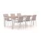 Bellagio Dranera/Fidenza 220 cm Gartenmöbel-Set 7-teilig stapelbar