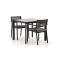 Bellagio Rumo/Sestino 90 cm Gartenmöbel-Set 3-teilig stapelbar