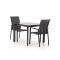 R&S Design Centallo/Sestino 90 cm Gartenmöbel-Set 3-teilig stapelbar