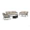 Apple Bee Pine Key/Tonga Sessel-Sofa Lounge-Set 5-teilig 6-Sitzer