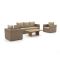 Intenso Carpino/ROUGH-L Sessel-Sofa Lounge-Set 4-teilig