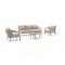 Manifesto Caldarola Sessel-Sofa Lounge-Set 5-teilig 5-Sitzer