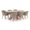 Intenso Tropea/ROUGH-Y Ellips 240 cm Gartenmöbel-Set 7-teilig