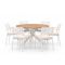 Bellagio Rumo/Fidenza ø149cm dining tuinset 7-delig stapelbaar