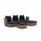 ROUGH-B Chaiselongue Lounge-Set 5-teilig